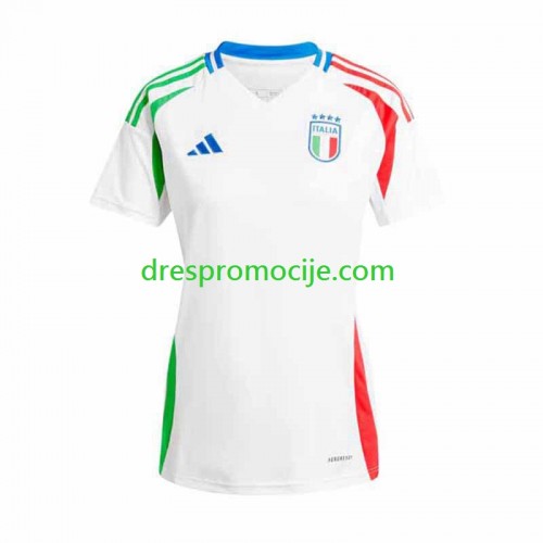 Italija Dres Ženska Gostujući Euro 2024 Kratkih Rukava Italija Dres Ženska Gostujući Euro 2024 Kratkih Rukava